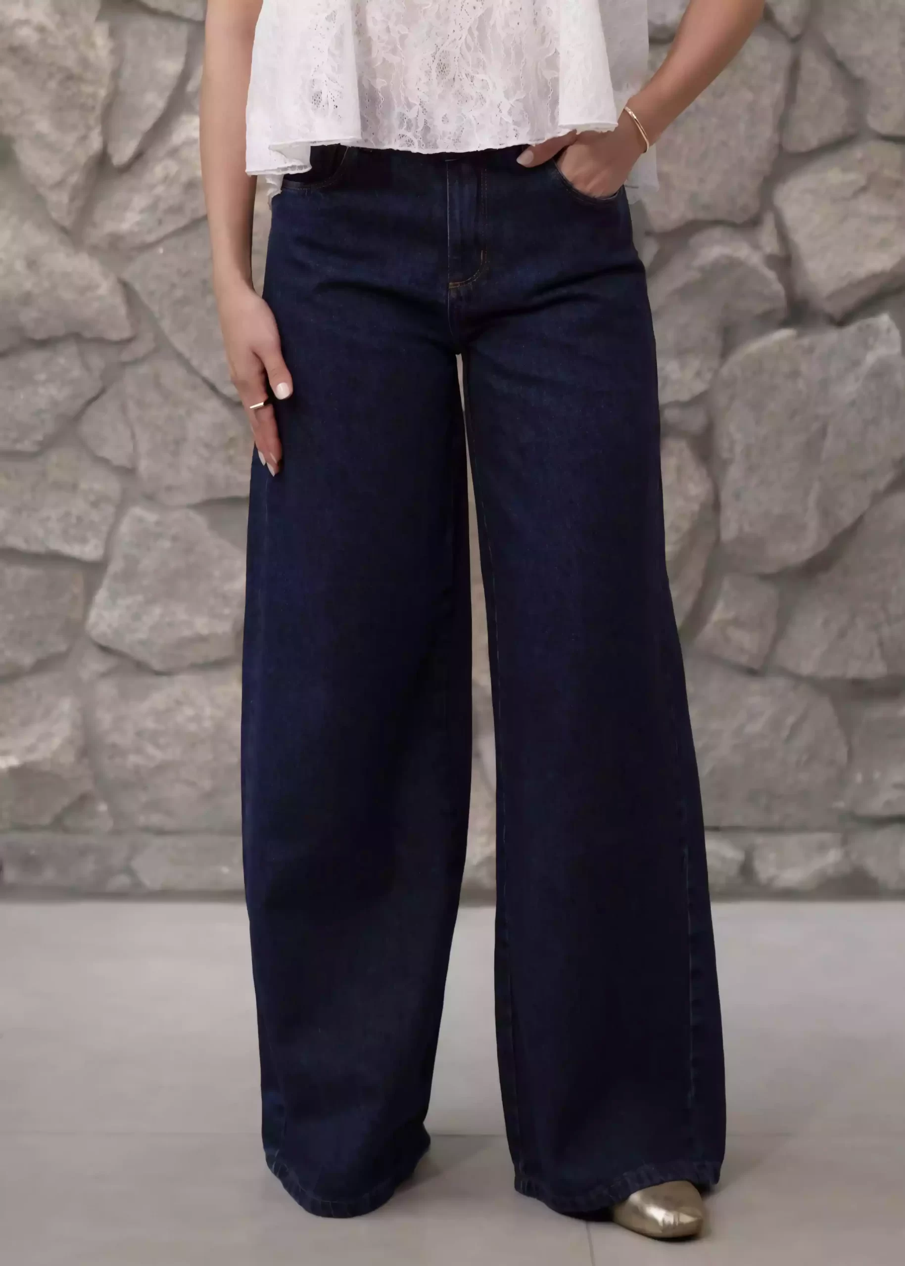 Calça Amara Calça Amara jeans escuro - Imagem 1