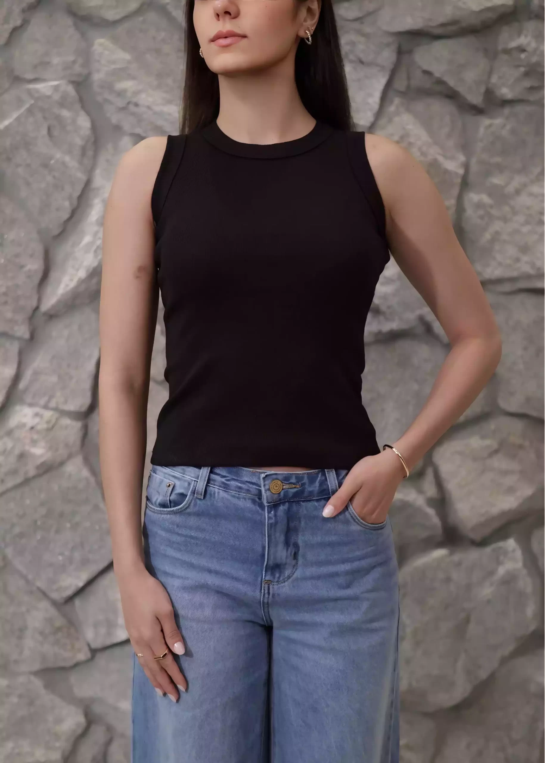 Regata Lin PRETA Regata Lin preta - Imagem 1