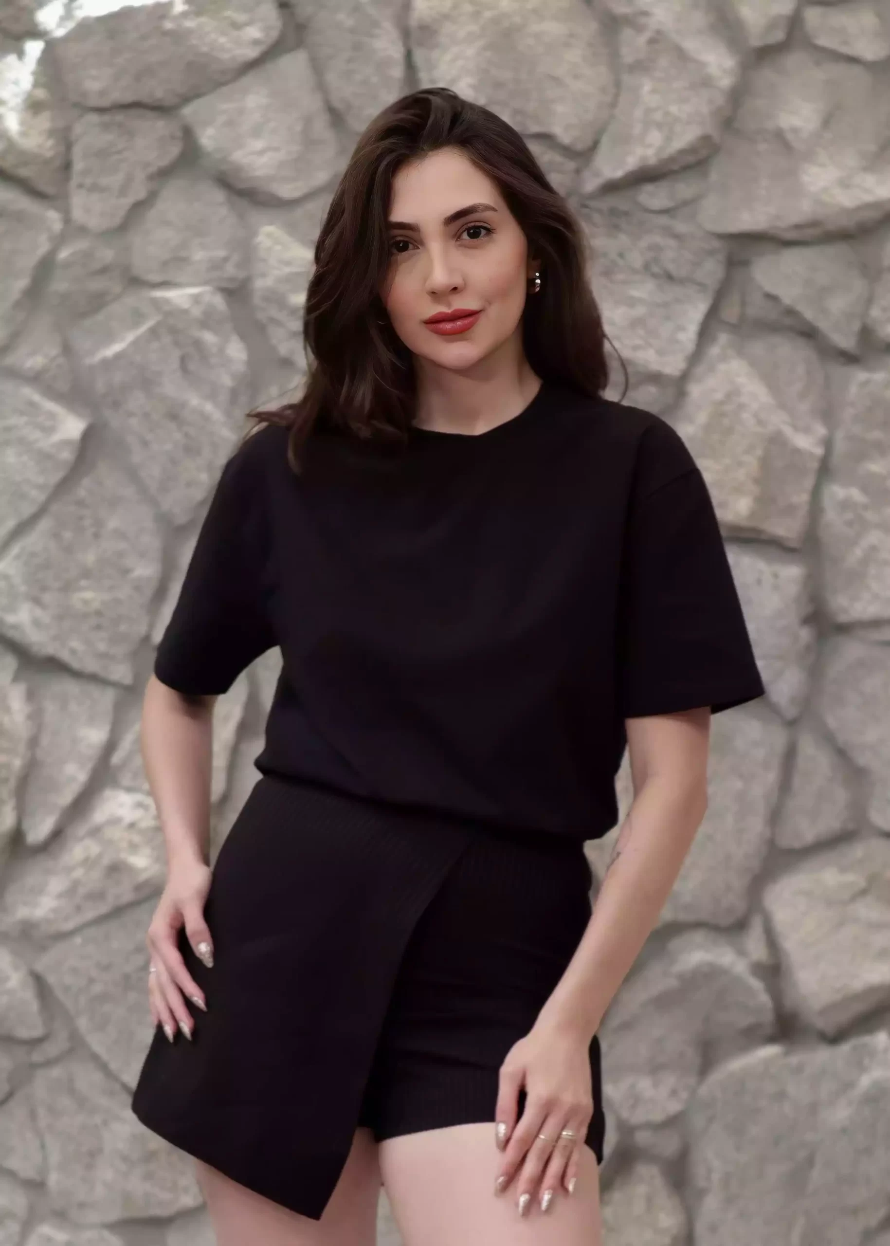 Short Saia Isla preto 2 Short saia Isla - Imagem 1